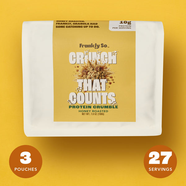 Honey Roasted Protein Crumble pouch — 3 pouches, 27 servings