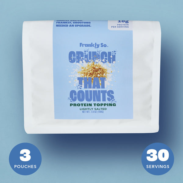 Lightly Salted Protein Toppings pouch — 3 pouches, 30 servings