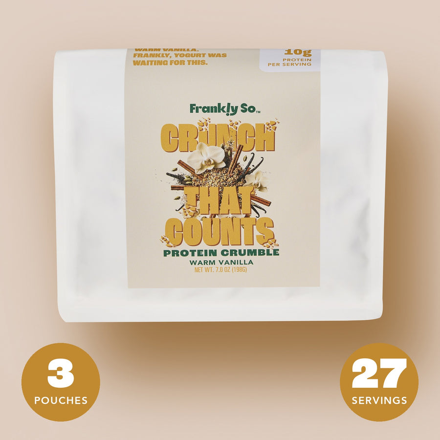 Warm Vanilla Protein Crumble pouch — 3 pouches, 27 servings