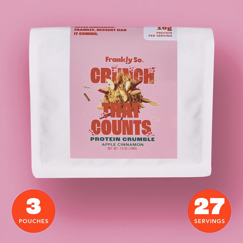 Apple Cinnamon Protein Crumble pouch — 3 pouches, 27 servings