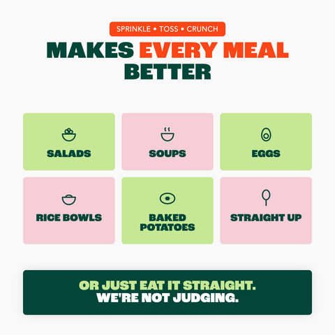 Onion & Garlic — sprinkle on salads, soups, eggs and rice bowls