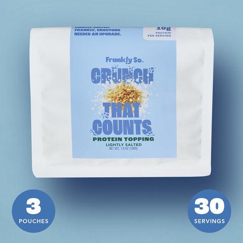 Lightly Salted Protein Toppings pouch — 3 pouches, 30 servings