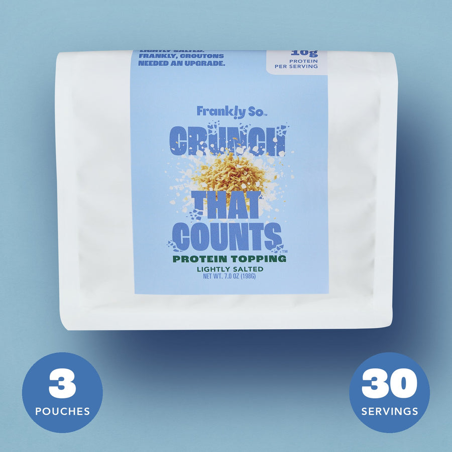 Lightly Salted Protein Toppings pouch — 3 pouches, 30 servings
