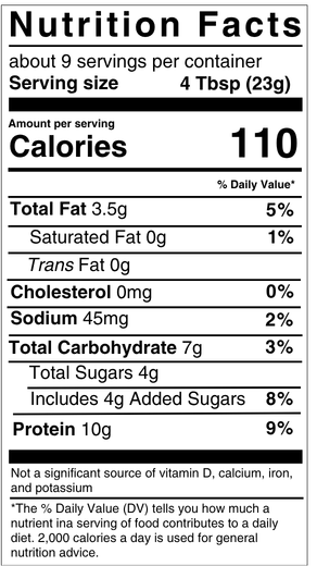 Nutritional Facts