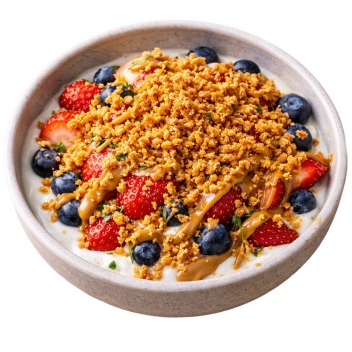 Food with protein flakes