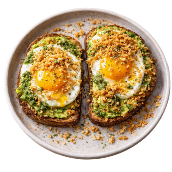 Food with protein flakes