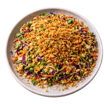 Food with protein flakes