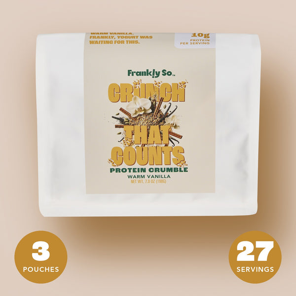 Warm Vanilla Protein Crumble pouch — 3 pouches, 27 servings