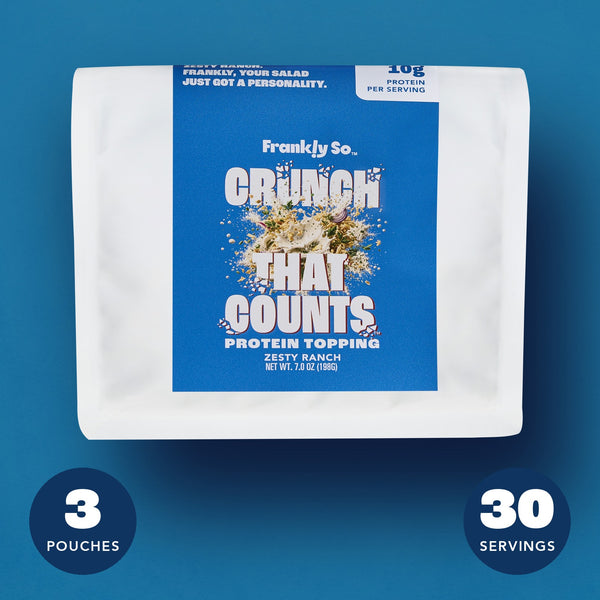 Zesty Ranch Protein Toppings pouch — 3 pouches, 30 servings