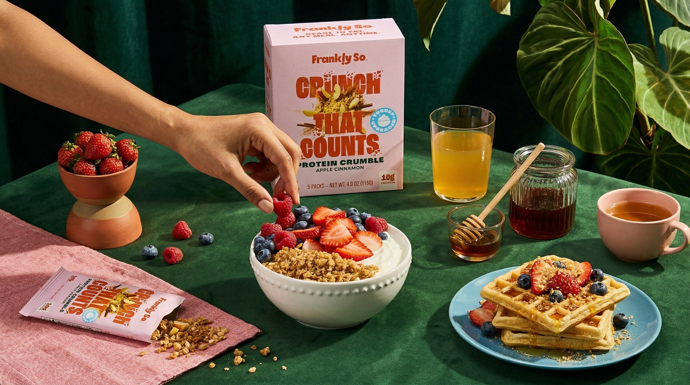 Addictively
Delicious,
Crunchy
Protein.